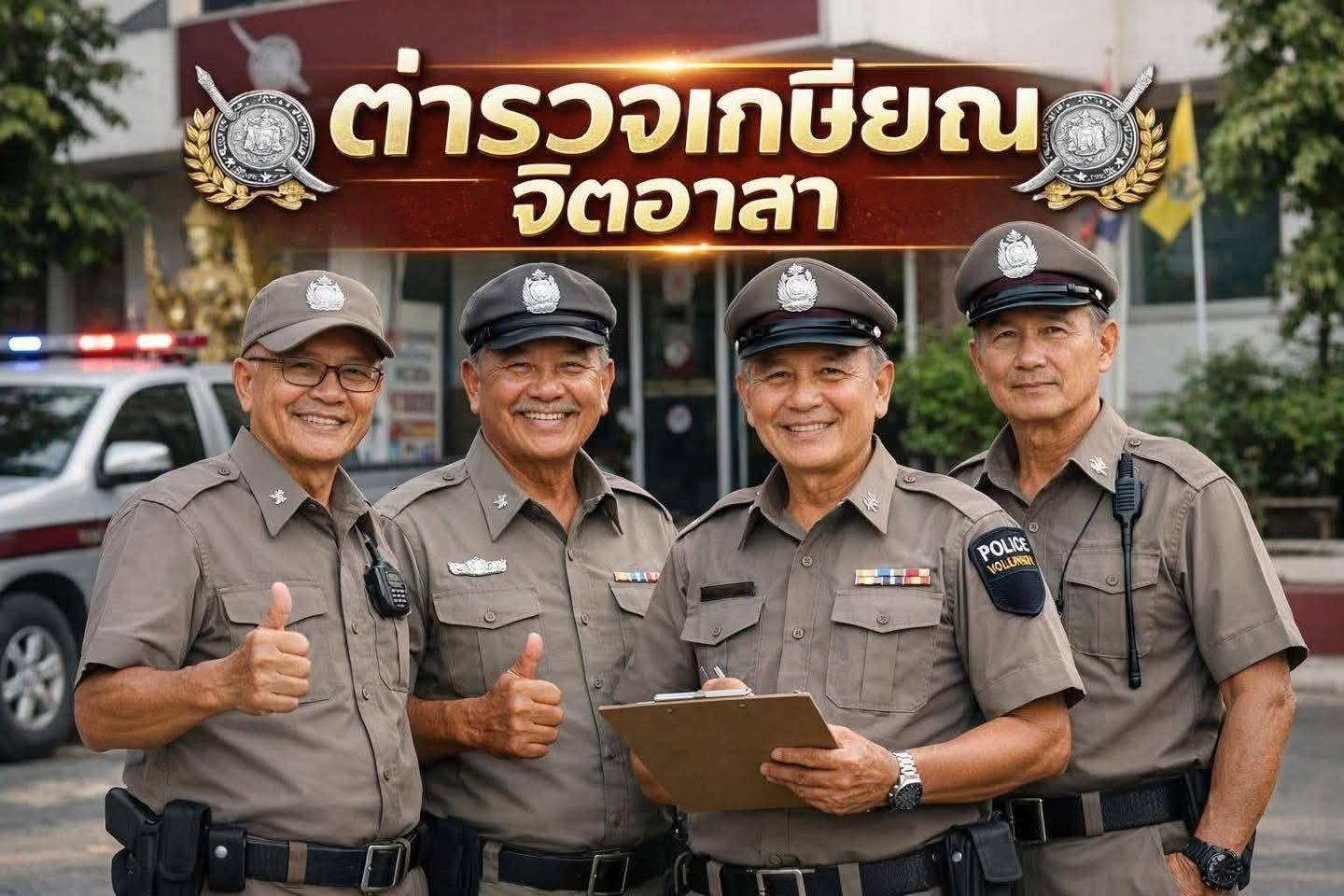ประกาศรับสมัคร  ตำรวจเกษียณจิตอาสา